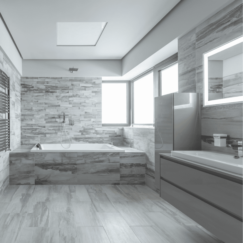 Luxurious bathroom interiors crafted by Marble and Stone London, featuring bespoke designs in marble, granite, quartz, and engineered stone.