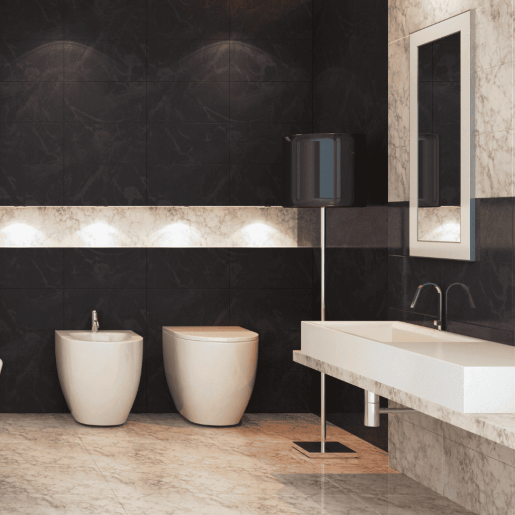 Luxurious bathroom interiors crafted by Marble and Stone London, featuring bespoke designs in marble, granite, quartz, and engineered stone.