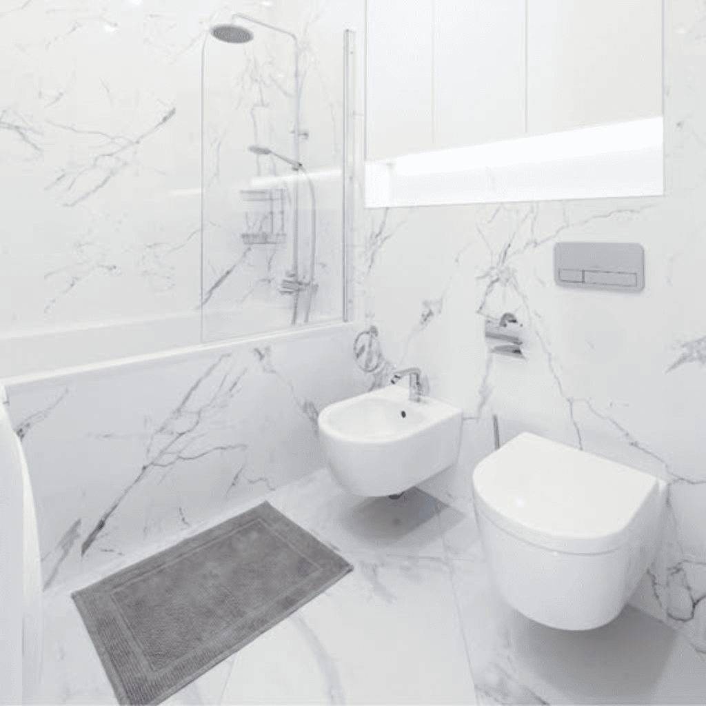 Luxurious bathroom interiors crafted by Marble and Stone London, featuring bespoke designs in marble, granite, quartz, and engineered stone.